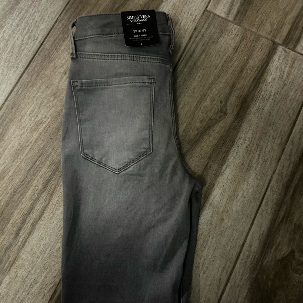 Simply Vera Vera Wang  high waisted, Skinny Jeans grey